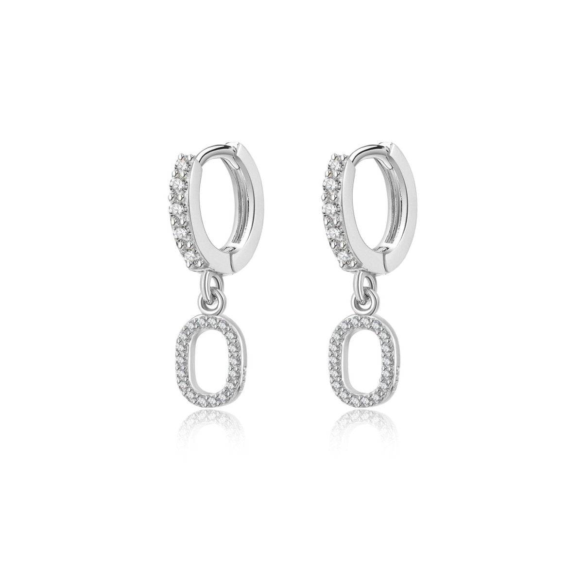 "Initial Hoops" Earrings - Milas Jewels Shop