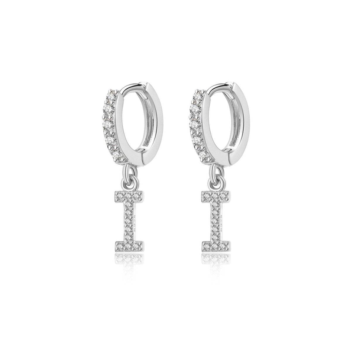 "Initial Hoops" Earrings - Milas Jewels Shop