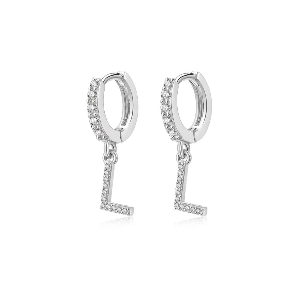 "Initial Hoops" Earrings - Milas Jewels Shop