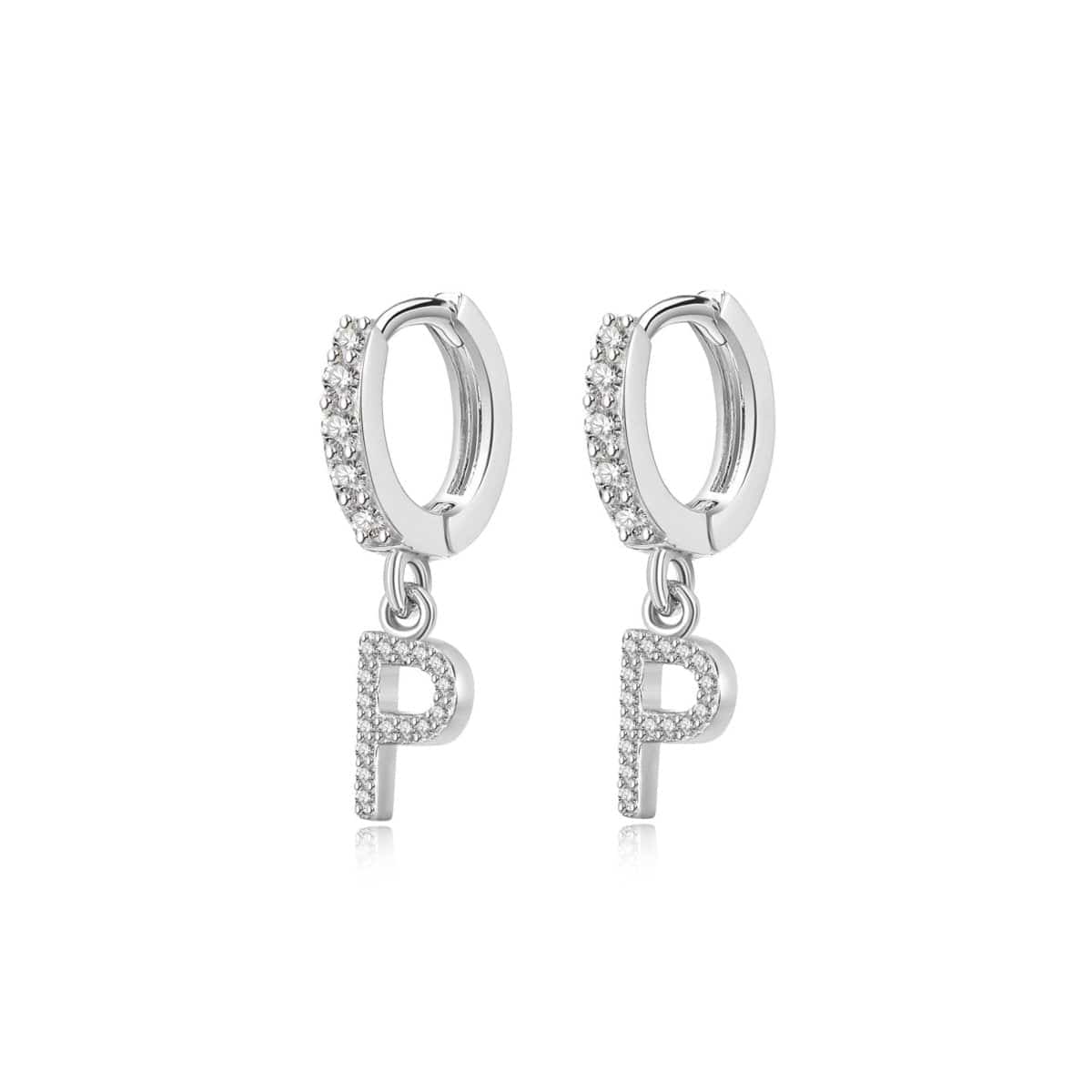 "Initial Hoops" Earrings - Milas Jewels Shop
