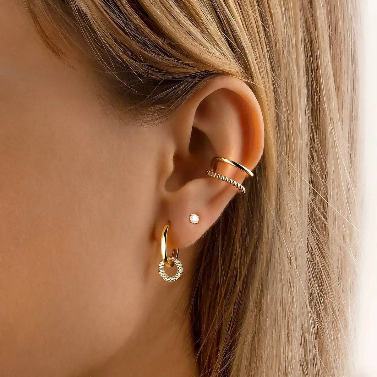 "Interlocking Hoops" Earrings - Milas Jewels Shop