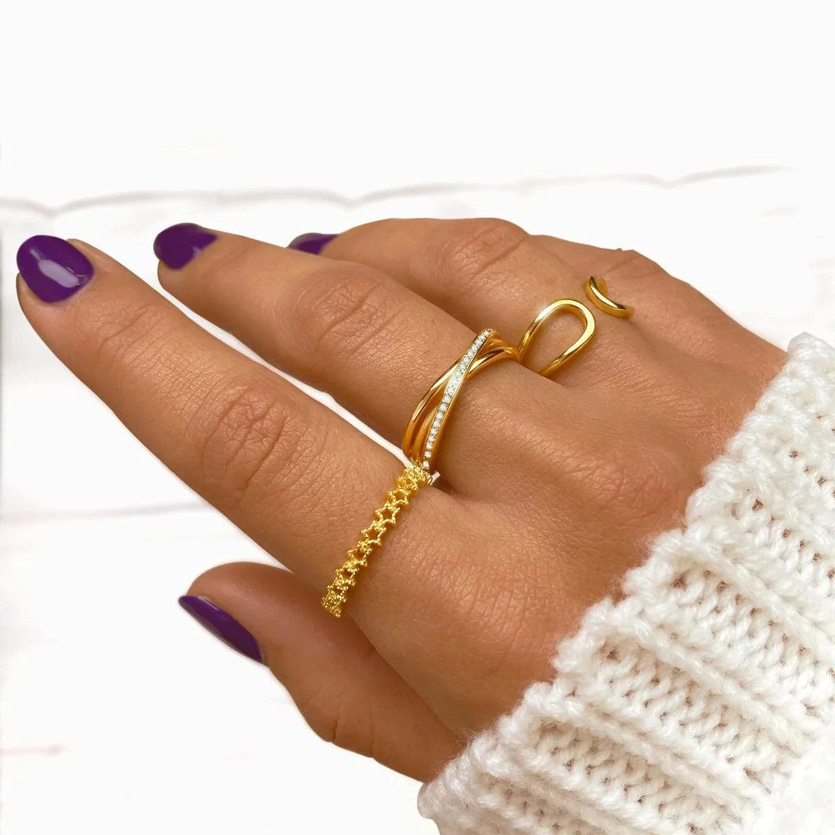 "Linear Glow" Ring - Milas Jewels Shop