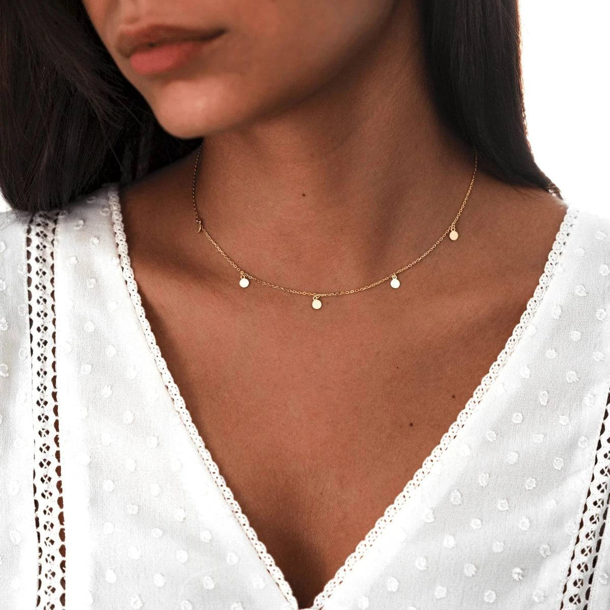 "Little Circles" Necklace - Milas Jewels Shop