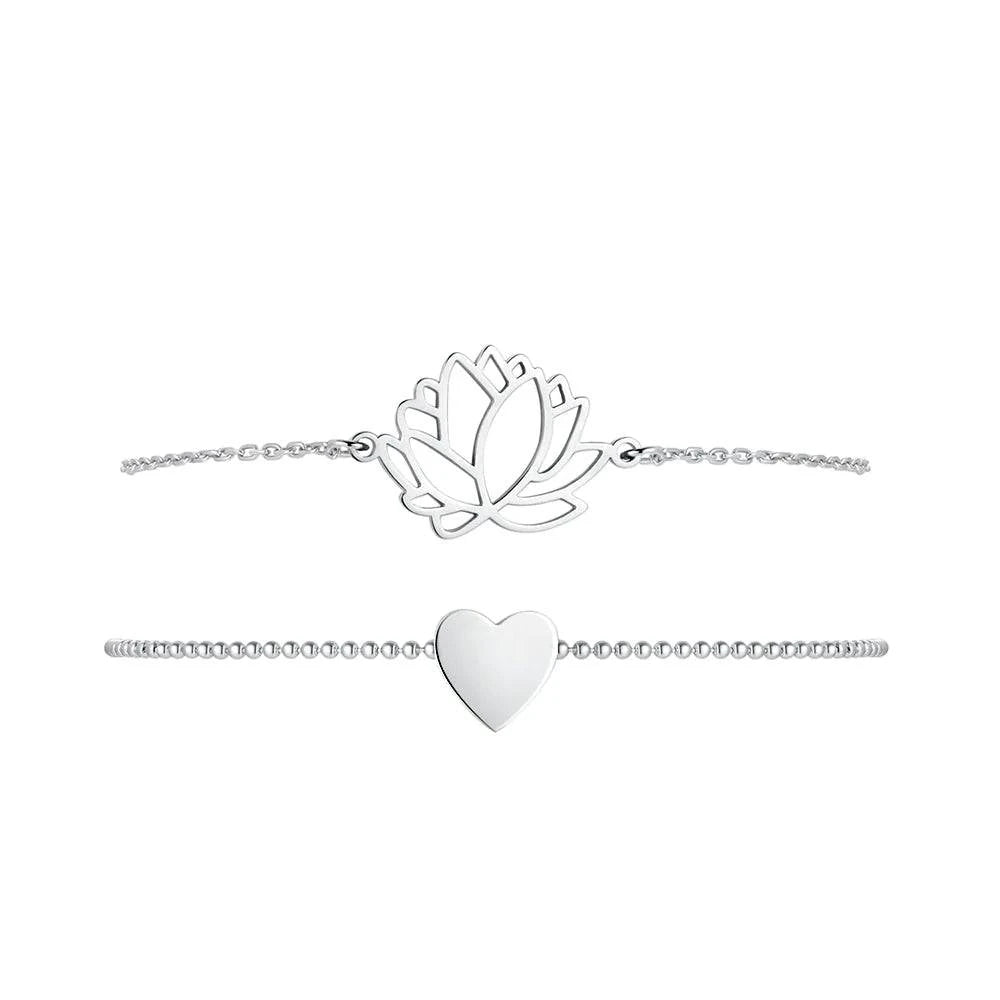"Lotus-Heart" Bracelet - Milas Jewels Shop