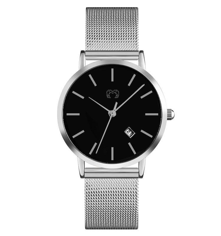 "Mila Jewels" Watch ~ SilverBlack - Milas Jewels Shop