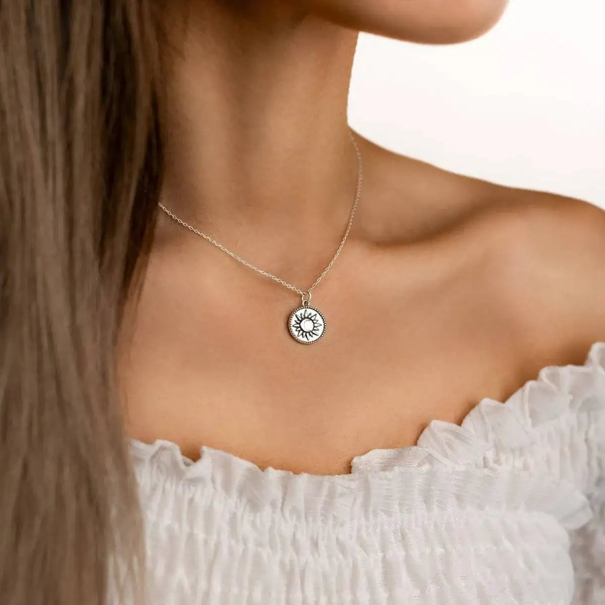 Moon and Sun Necklace