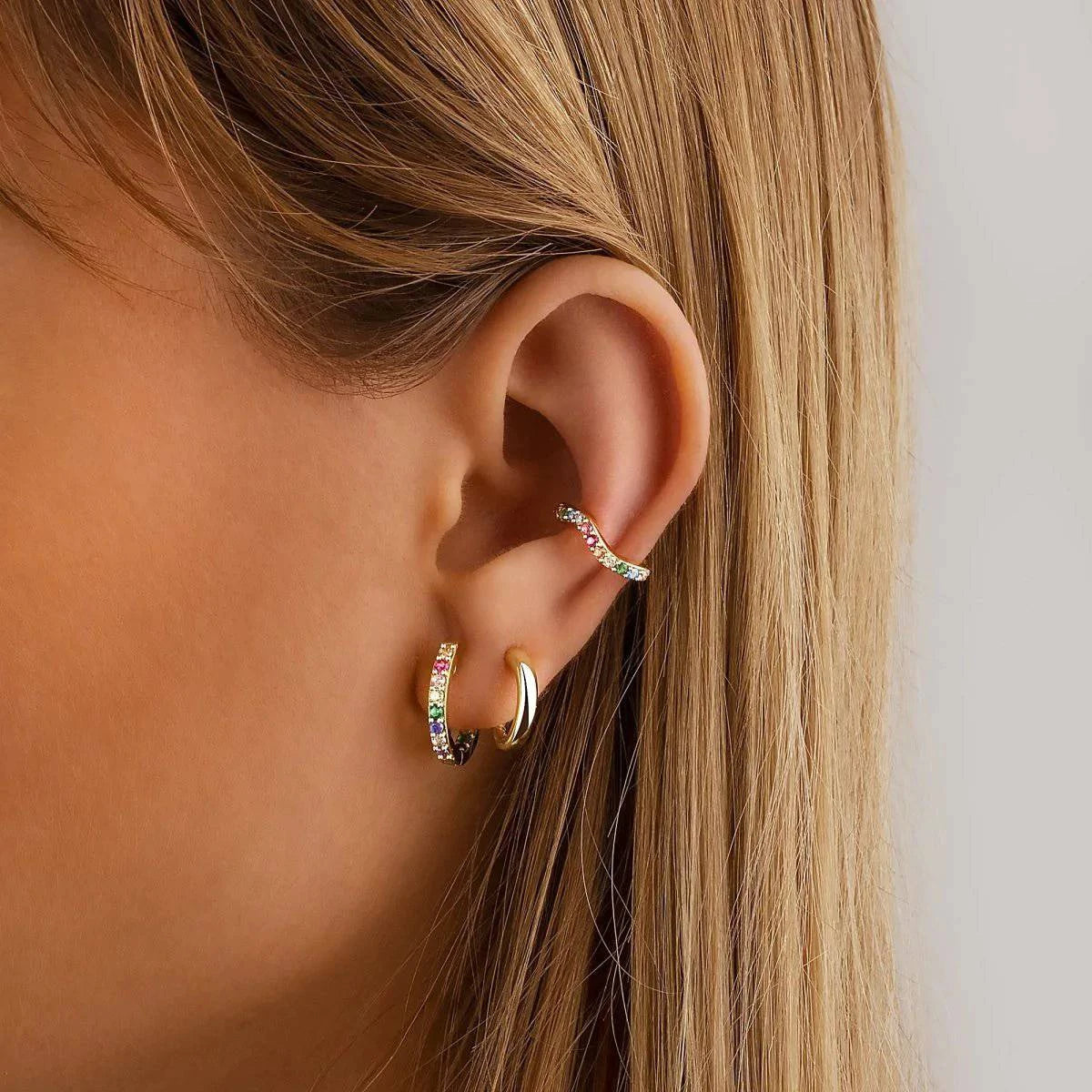 "Multicolored Hoops" Earrings - Milas Jewels Shop