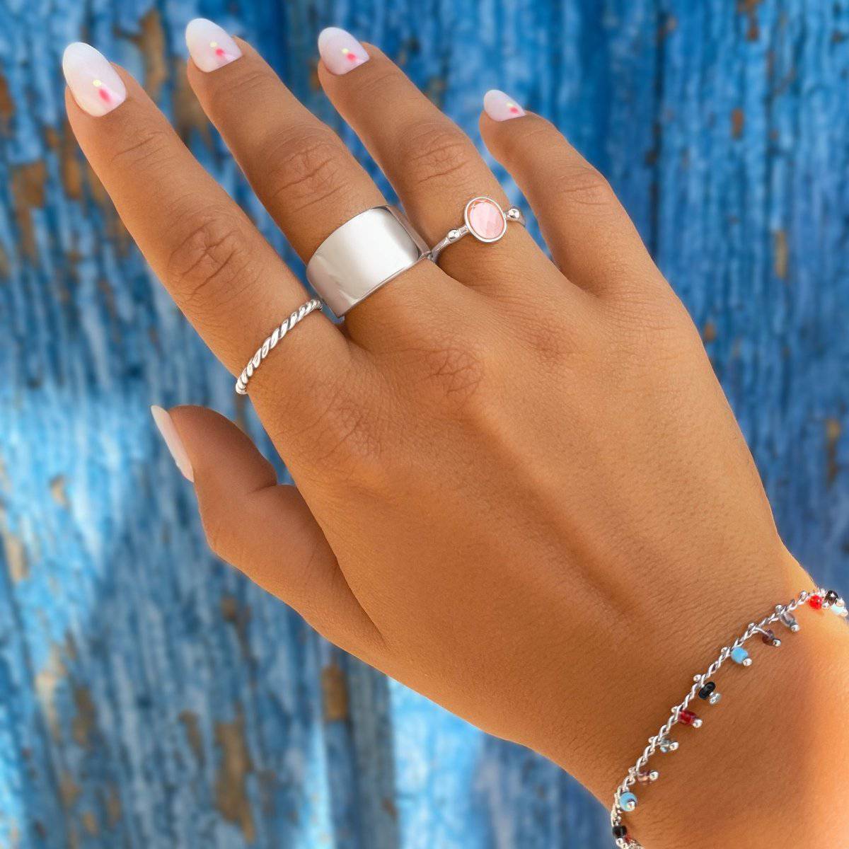 "Pink Glossy" Ring - Milas Jewels Shop