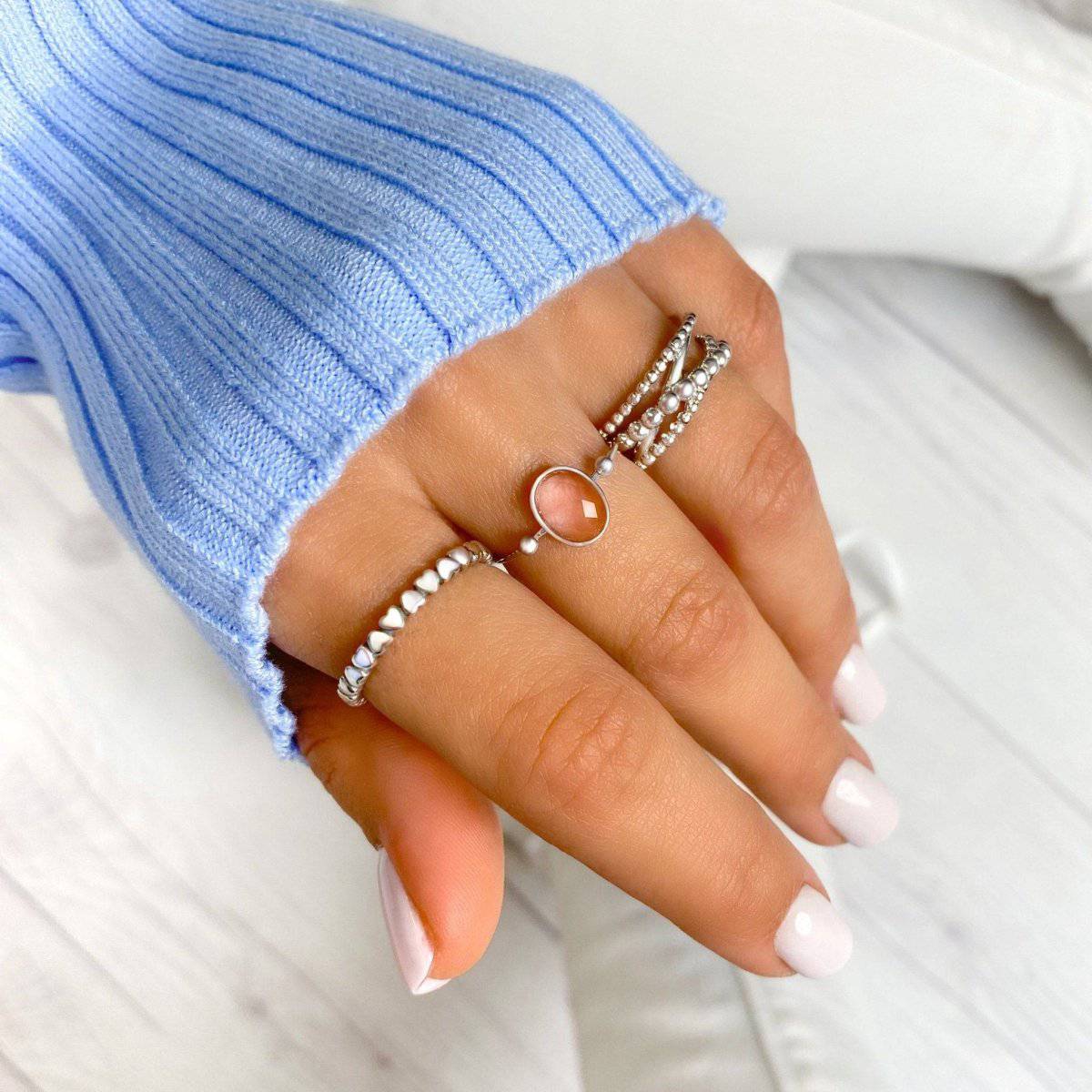 "Pink Glossy" Ring - Milas Jewels Shop