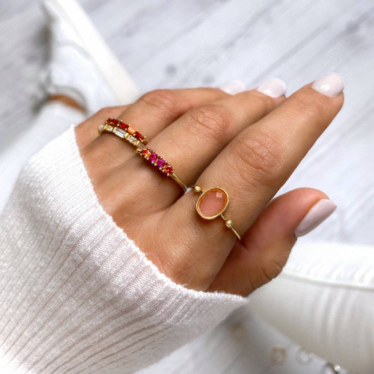 "Pink Glossy" Ring - Milas Jewels Shop