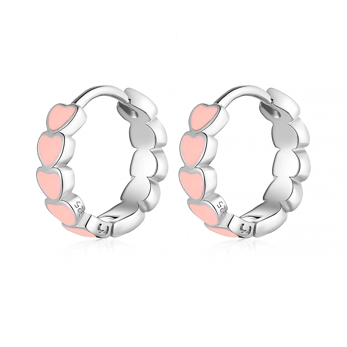 "Pink Hearts" Earrings - Milas Jewels Shop