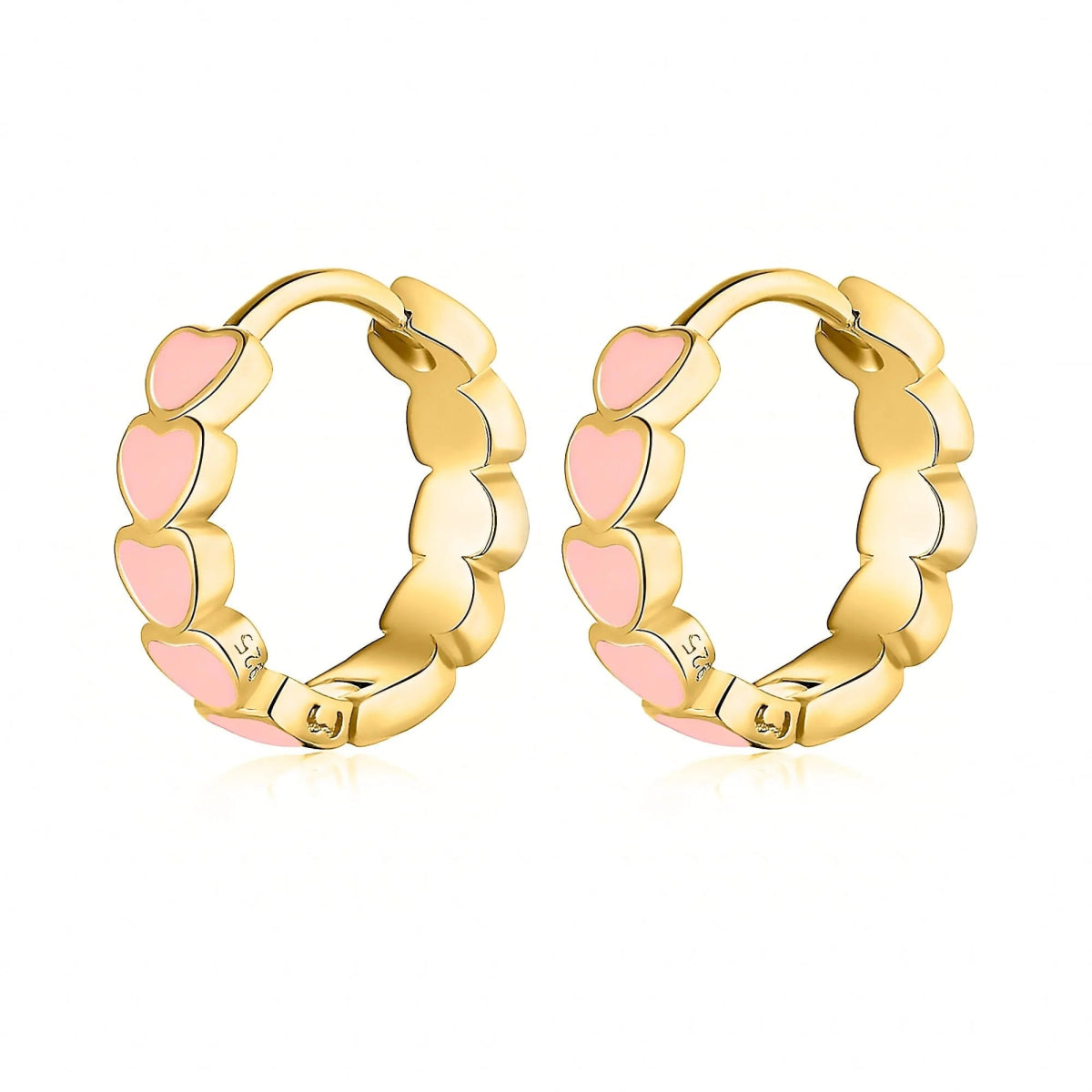 "Pink Hearts" Earrings - Milas Jewels Shop