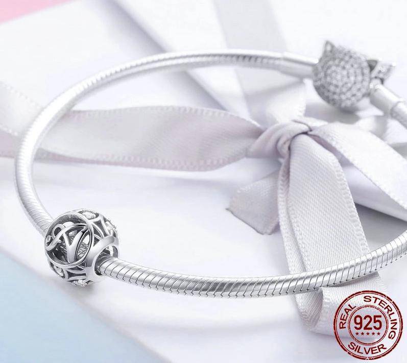 "Round Letter" Bead - Milas Jewels Shop