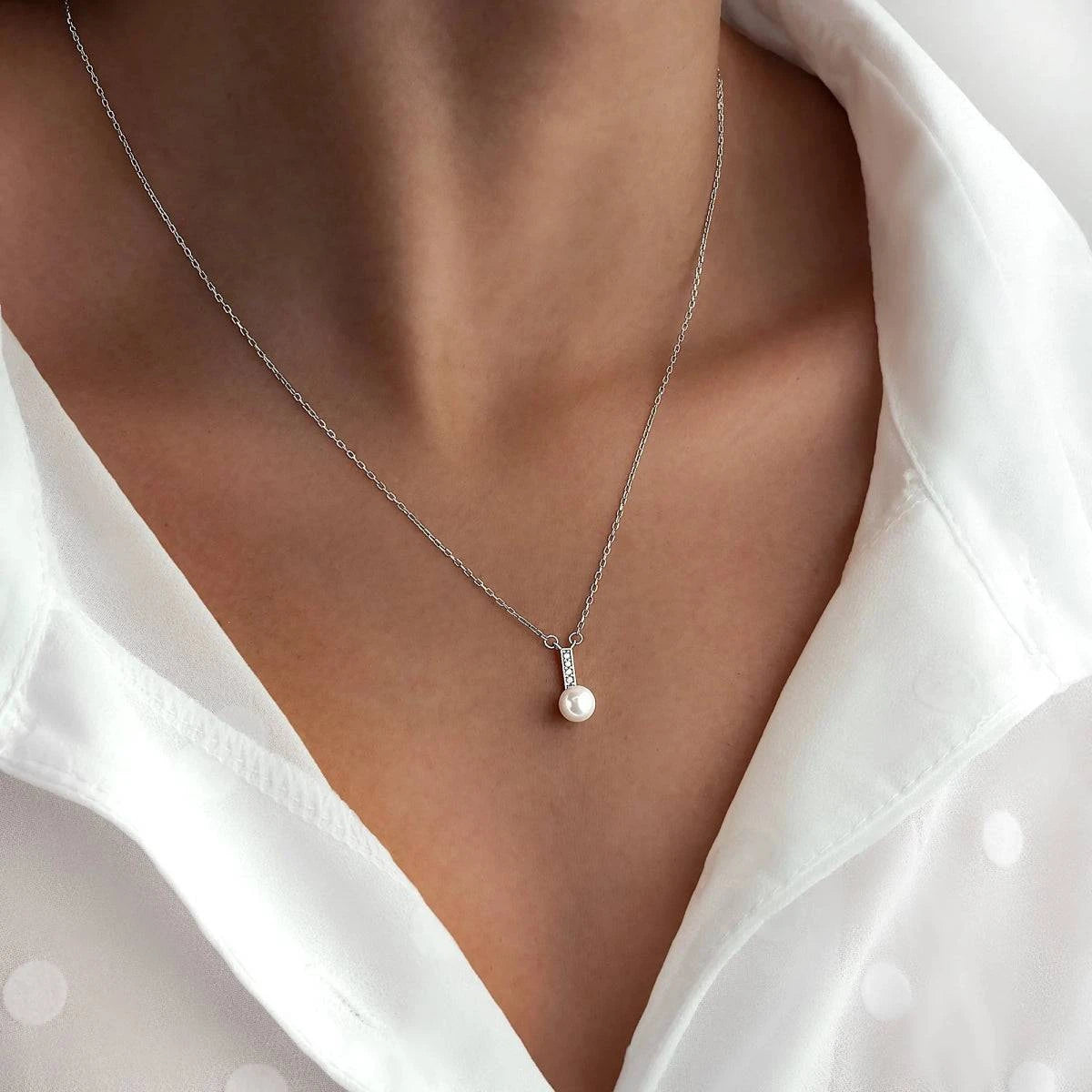 "Shining Pearl" Necklace - Milas Jewels Shop