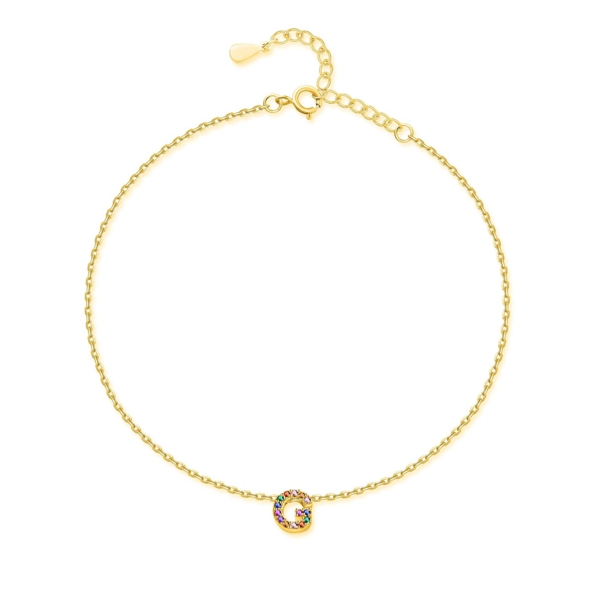 "Shinny Initial" Bracelet - Milas Jewels Shop