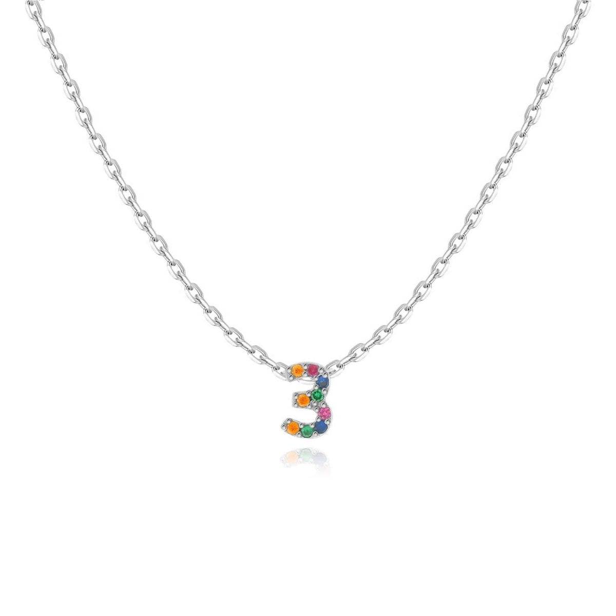 "Shinny Numbers" Necklace - Milas Jewels Shop