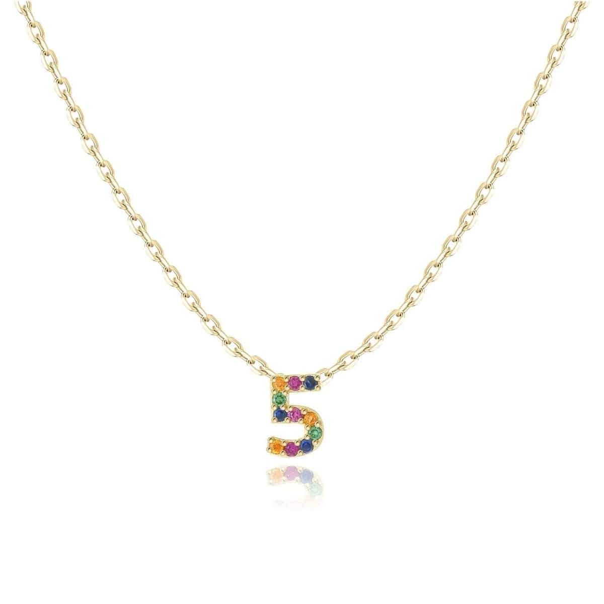 "Shinny Numbers" Necklace - Milas Jewels Shop