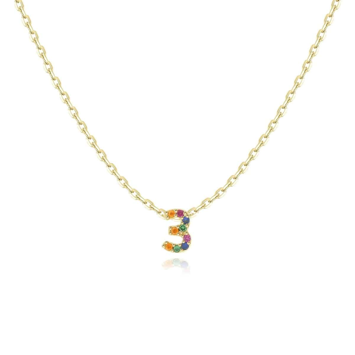 "Shinny Numbers" Necklace - Milas Jewels Shop