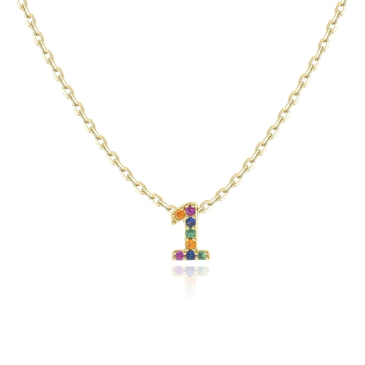 "Shinny Numbers" Necklace - Milas Jewels Shop