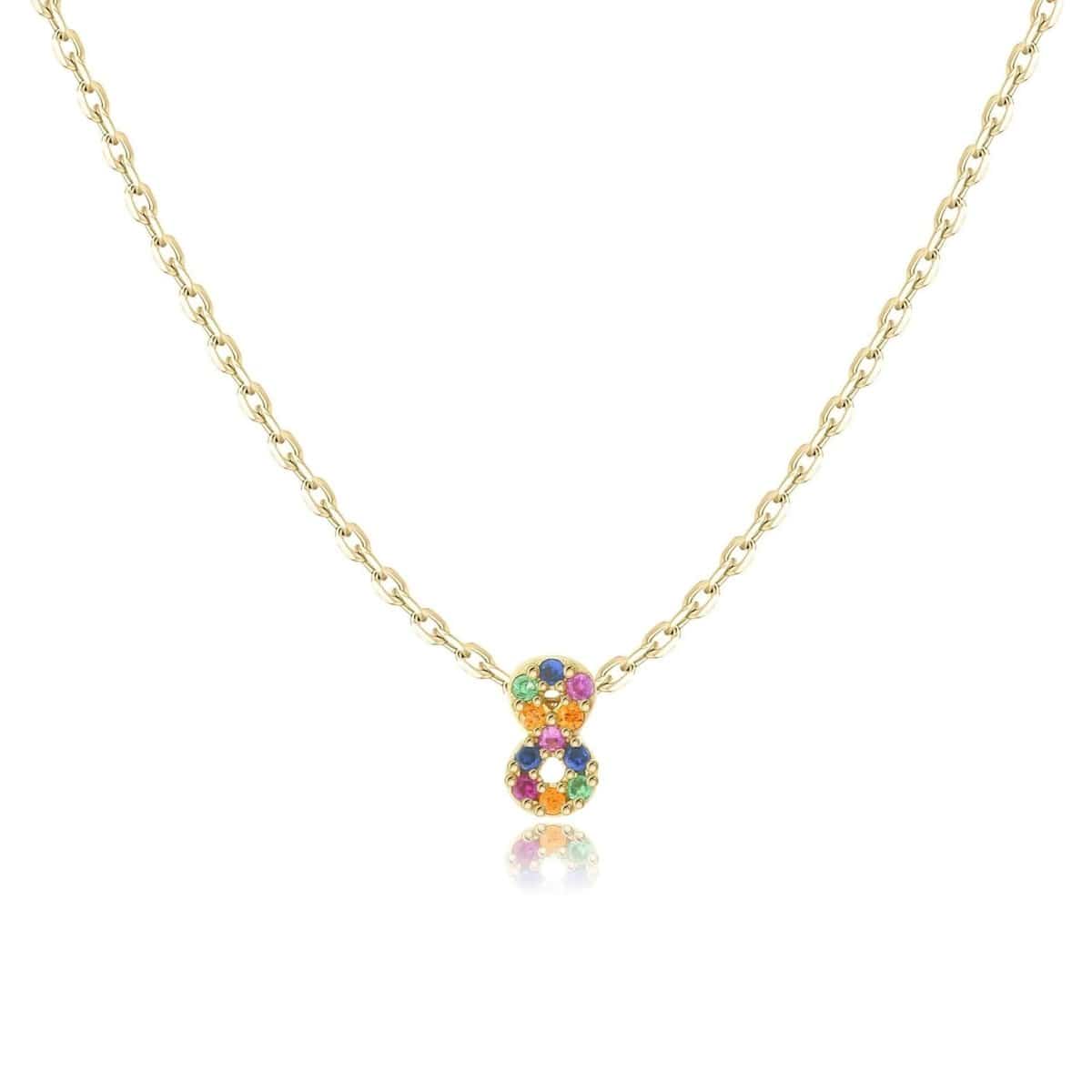 "Shinny Numbers" Necklace - Milas Jewels Shop