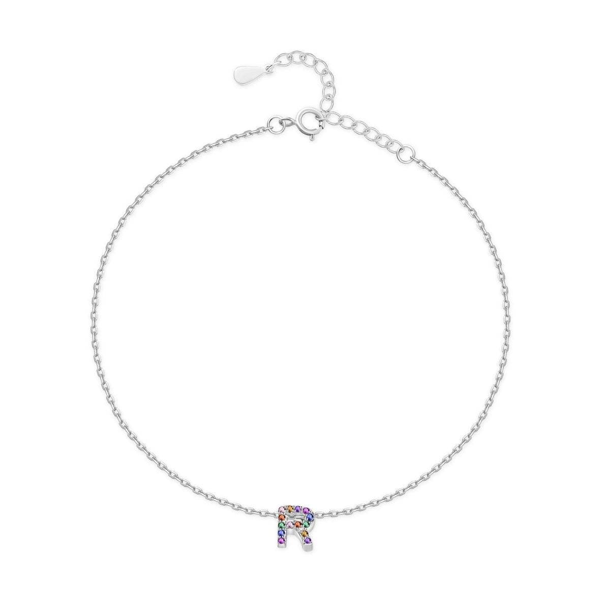 "Silver Initial" Anklet - Milas Jewels Shop