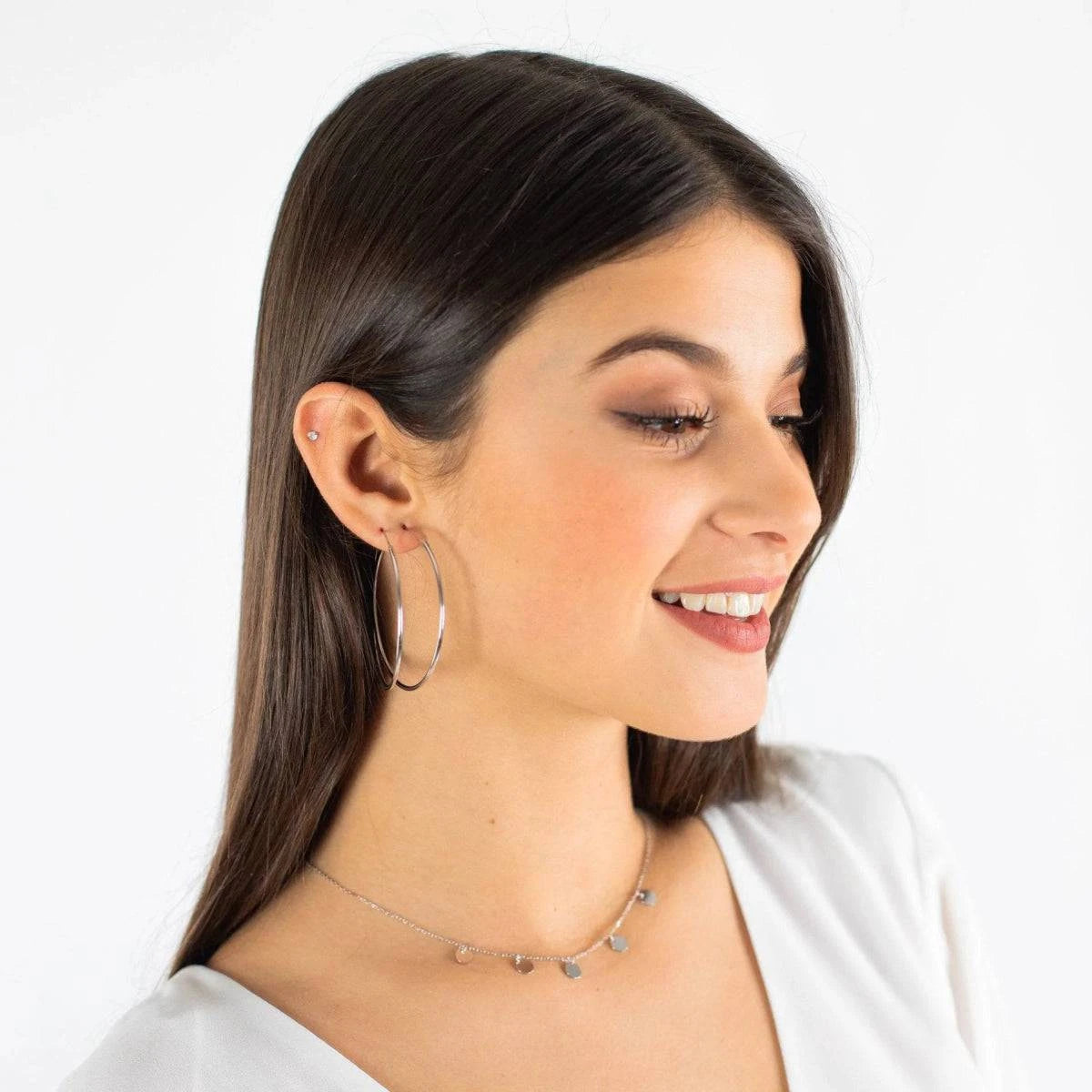 "Slim Hoops" Earrings - Milas Jewels Shop