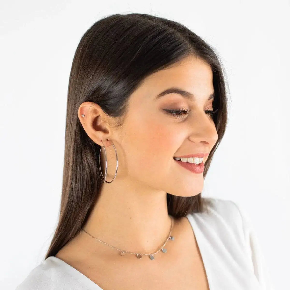 Slim Hoop Earrings