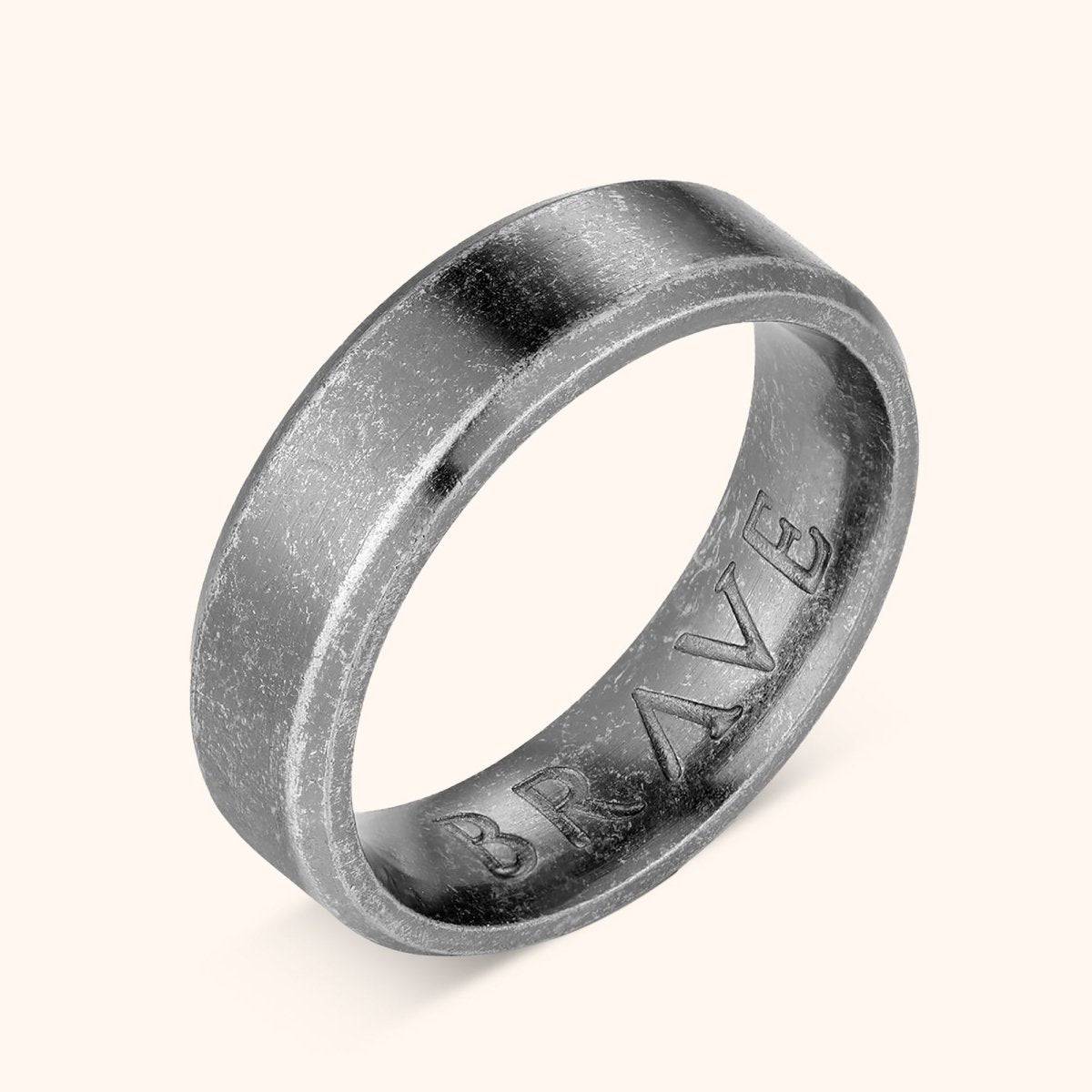 "Smoke" BRAVE Men's Ring - Milas Jewels Shop