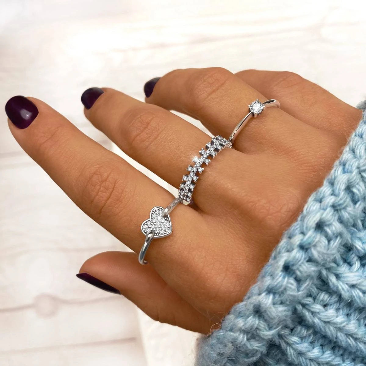 "Solitaire Zirconia" Ring - Milas Jewels Shop