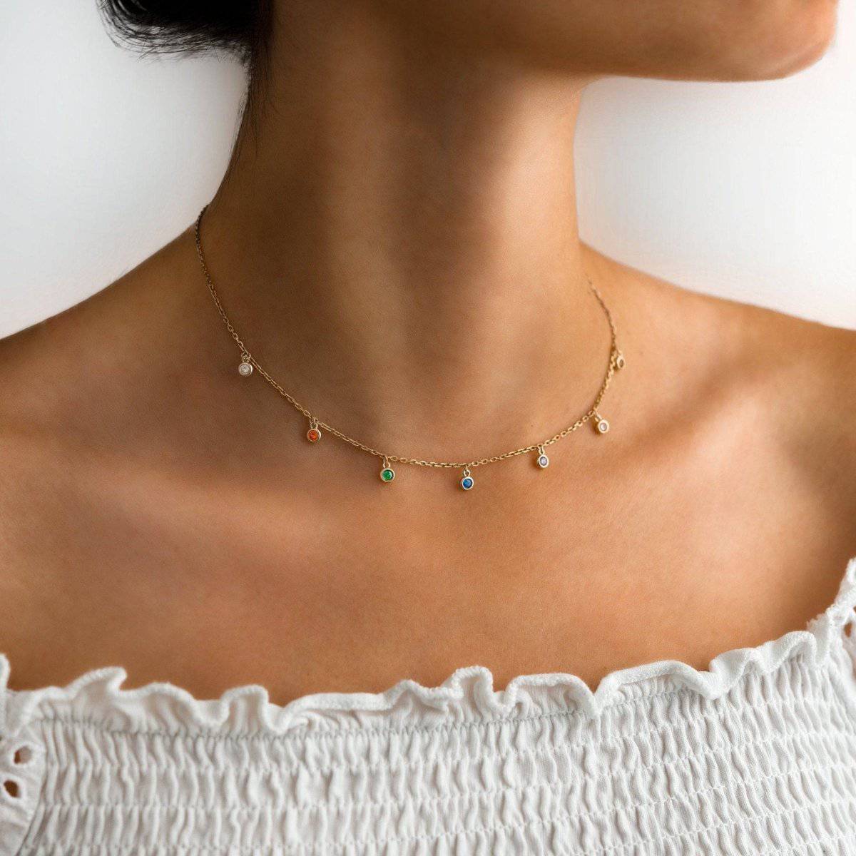 "Sparkling Colours" Necklace - Milas Jewels Shop