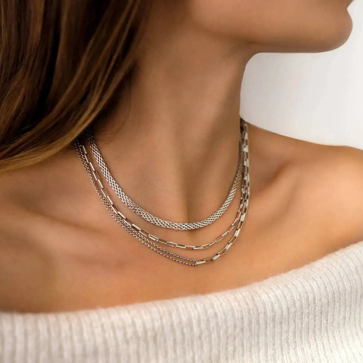 "Square Link" Necklace - Milas Jewels Shop