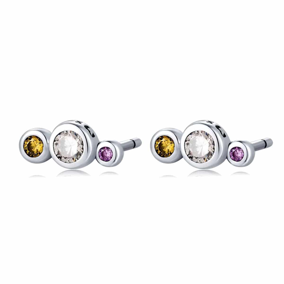 "Three Little Sparklers" Earrings - Milas Jewels Shop