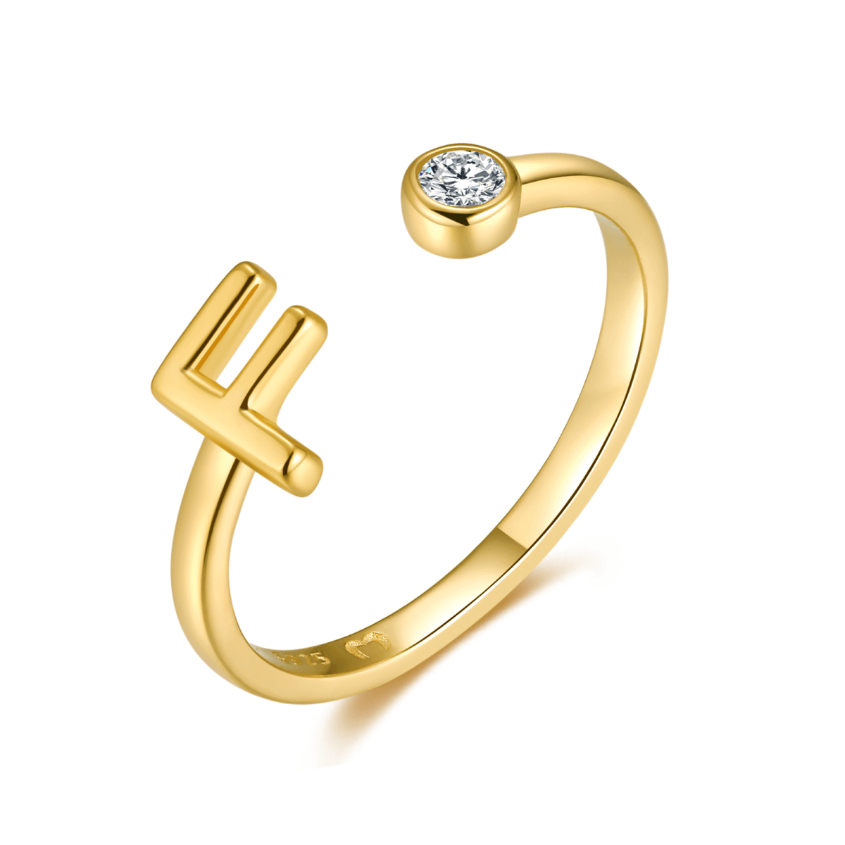 "Top Letter" Ring - Milas Jewels Shop