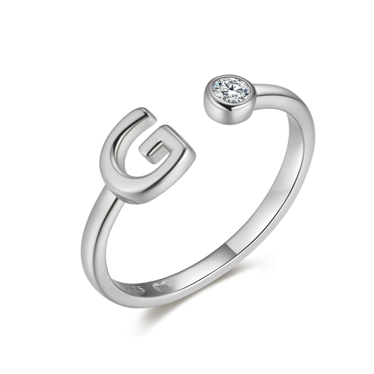"Top Letter" Ring - Milas Jewels Shop