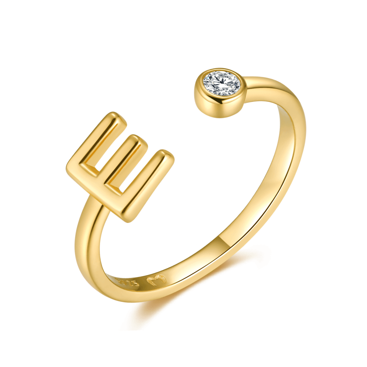 "Top Letter" Ring - Milas Jewels Shop