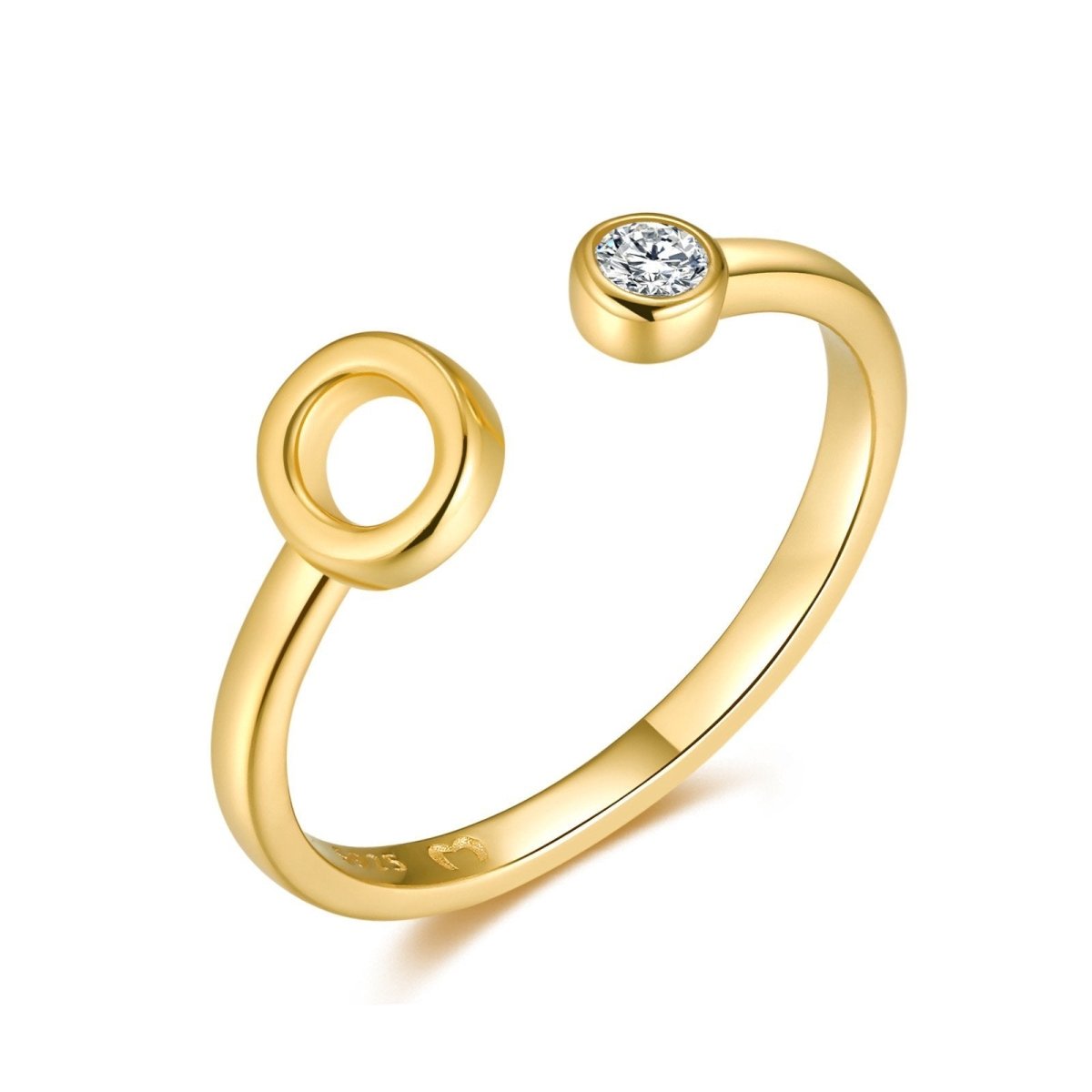 "Top Letter" Ring - Milas Jewels Shop