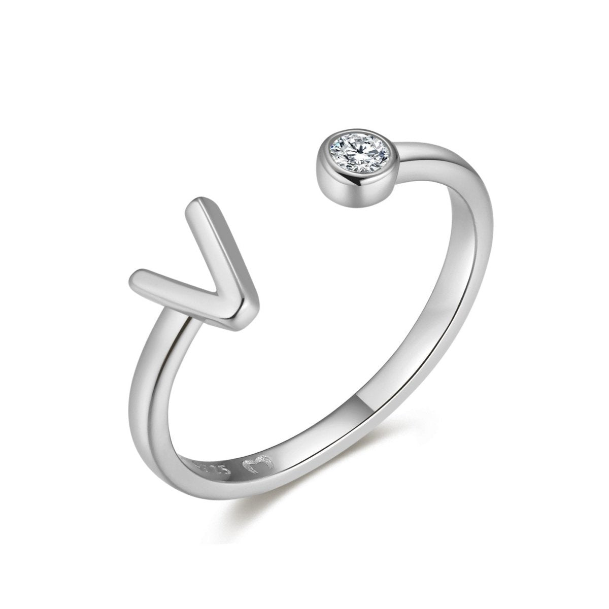 "Top Letter" Ring - Milas Jewels Shop