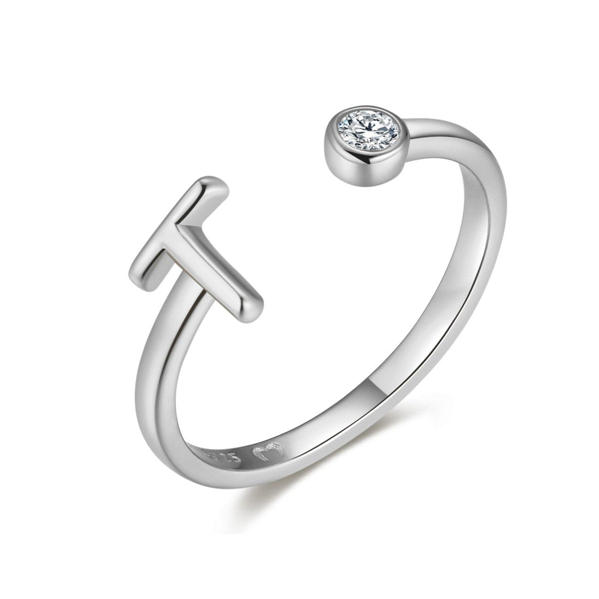 "Top Letter" Ring - Milas Jewels Shop