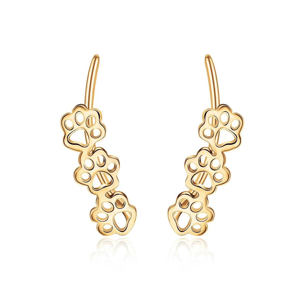 "Trio Pet Tracks" Earrings - Milas Jewels Shop
