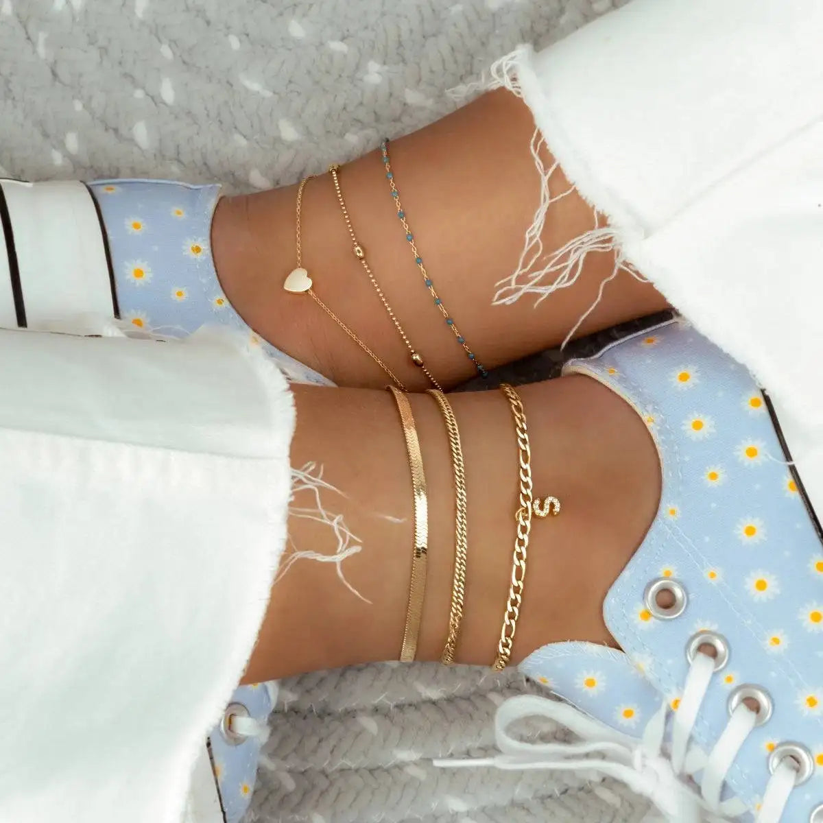 "Ultramarine Blue" Anklet - Milas Jewels Shop