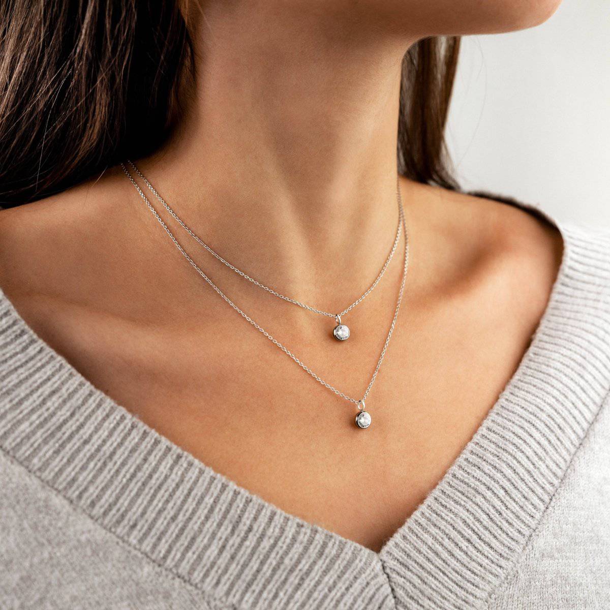 "Zirconia Circle" Necklace - Milas Jewels Shop