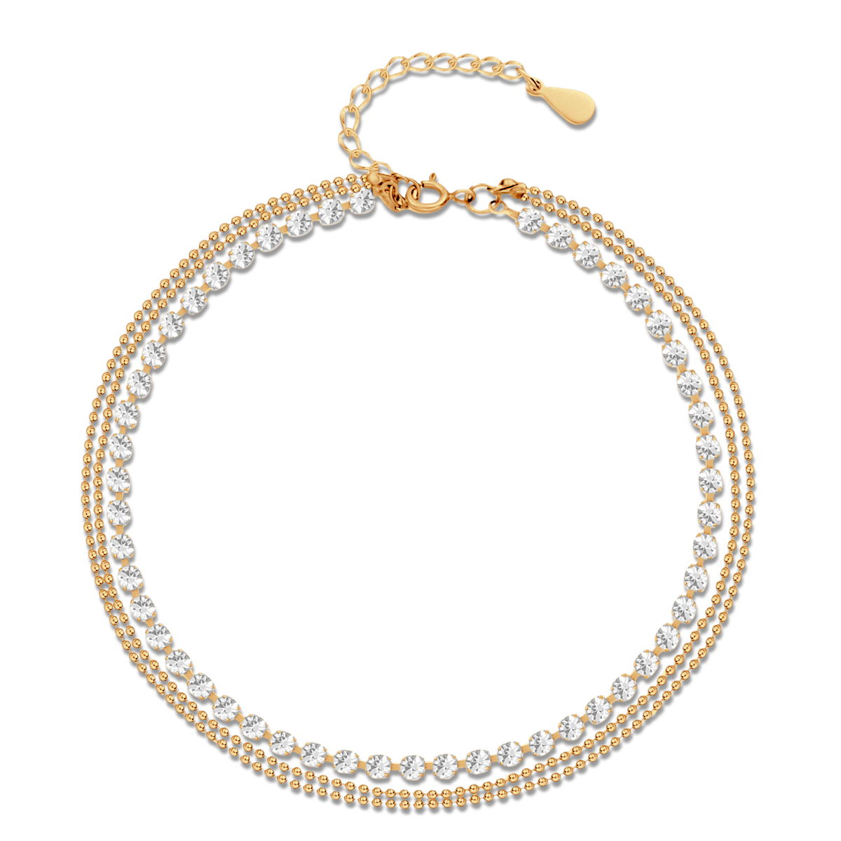 Brilliants Anklet - Milas Jewels Shop