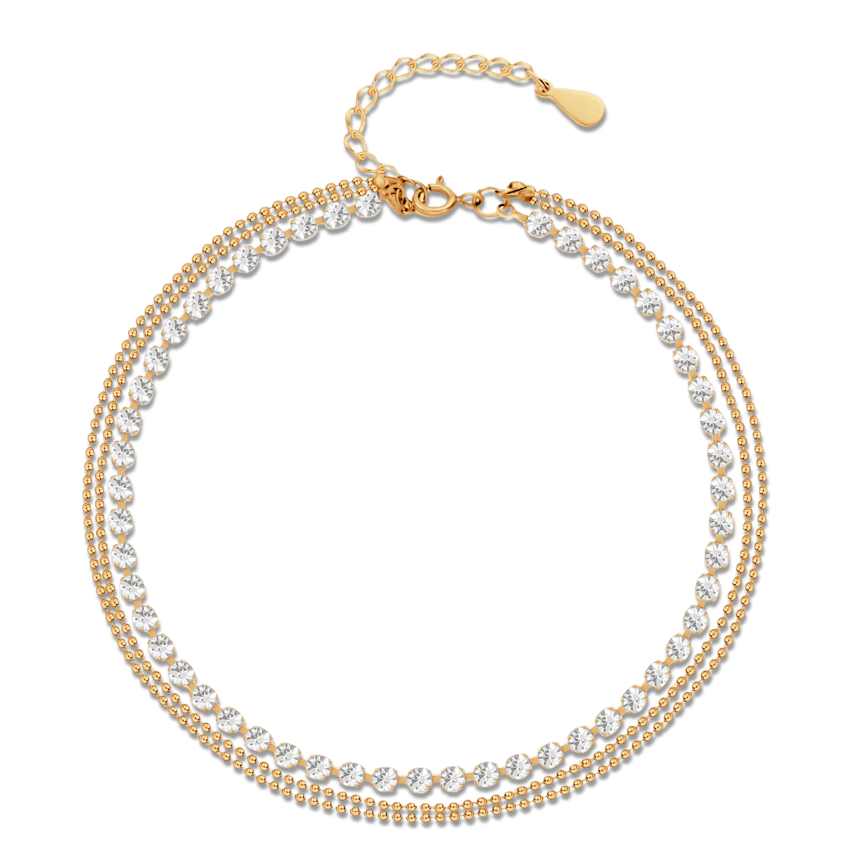 Brilliants Anklet - Milas Jewels Shop