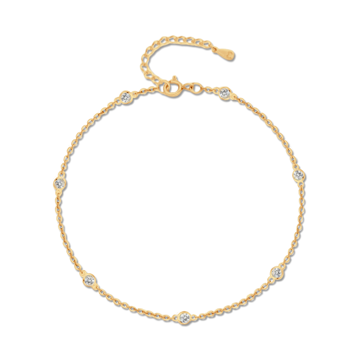 Diamonds Anklet - Milas Jewels Shop