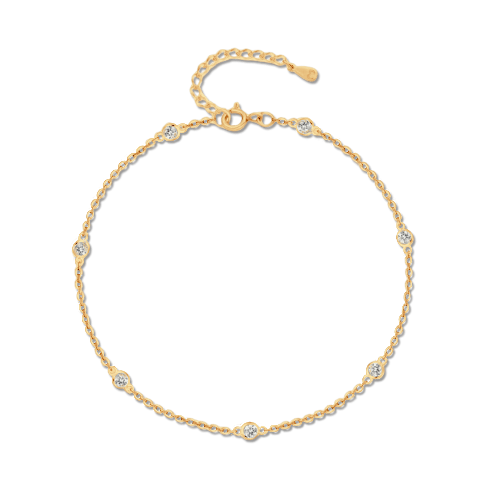 Diamonds Anklet - Milas Jewels Shop