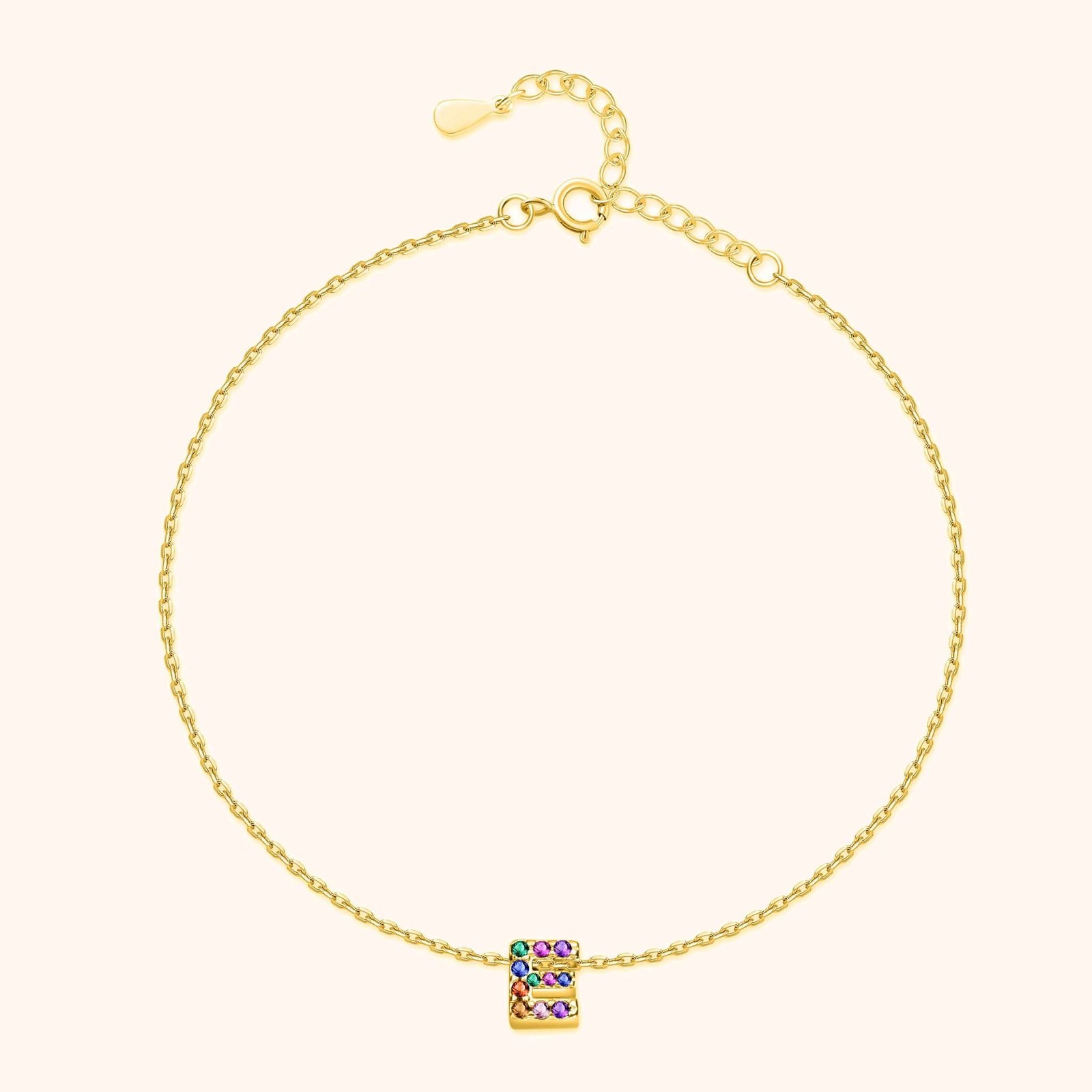 Irising Initial Anklet - Milas Jewels Shop