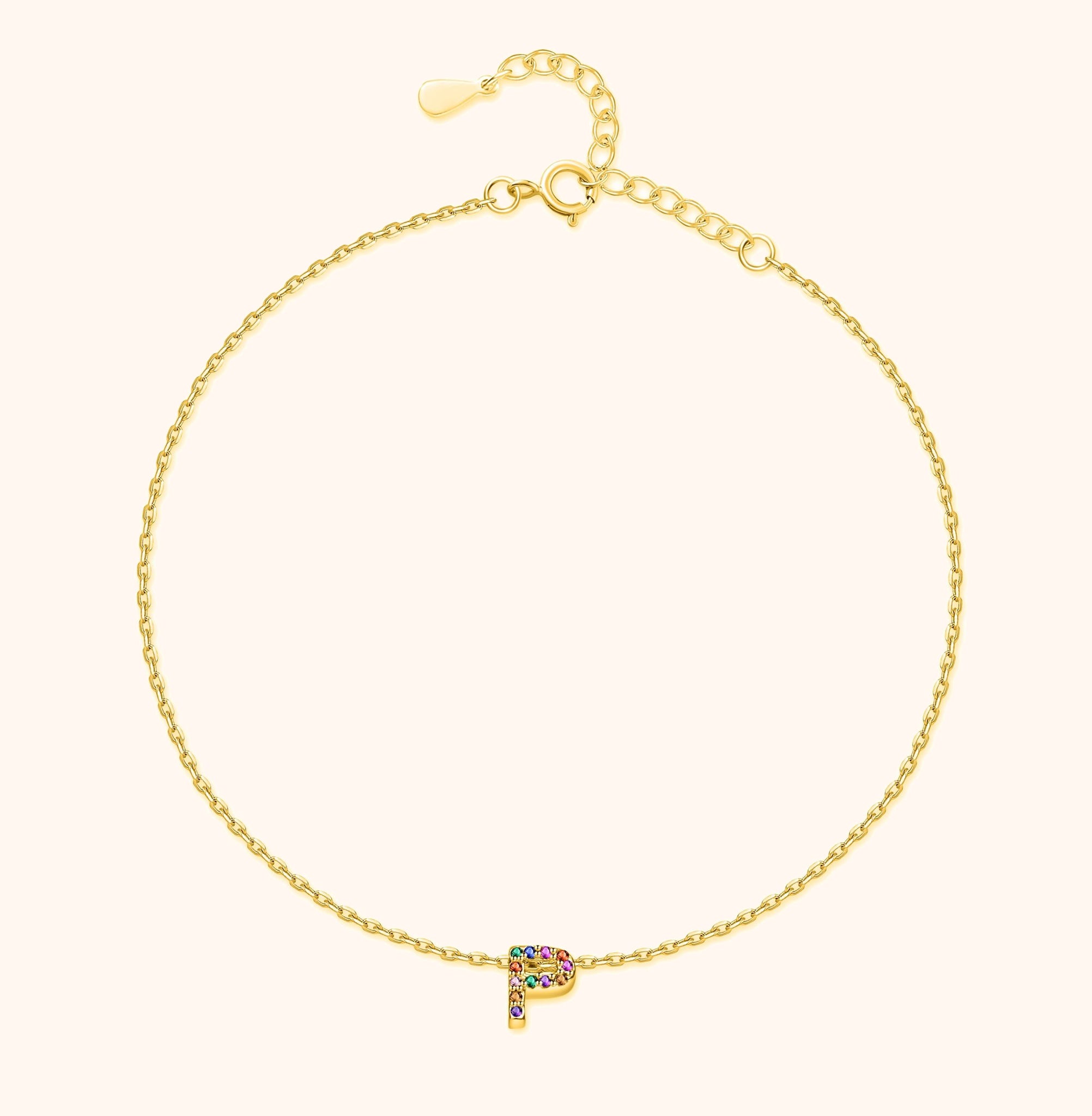 Irising Initial Anklet