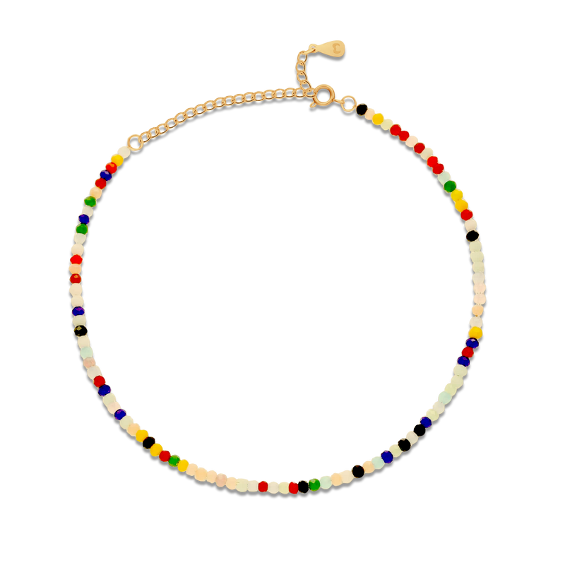 Color Stones Anklet - Milas Jewels Shop
