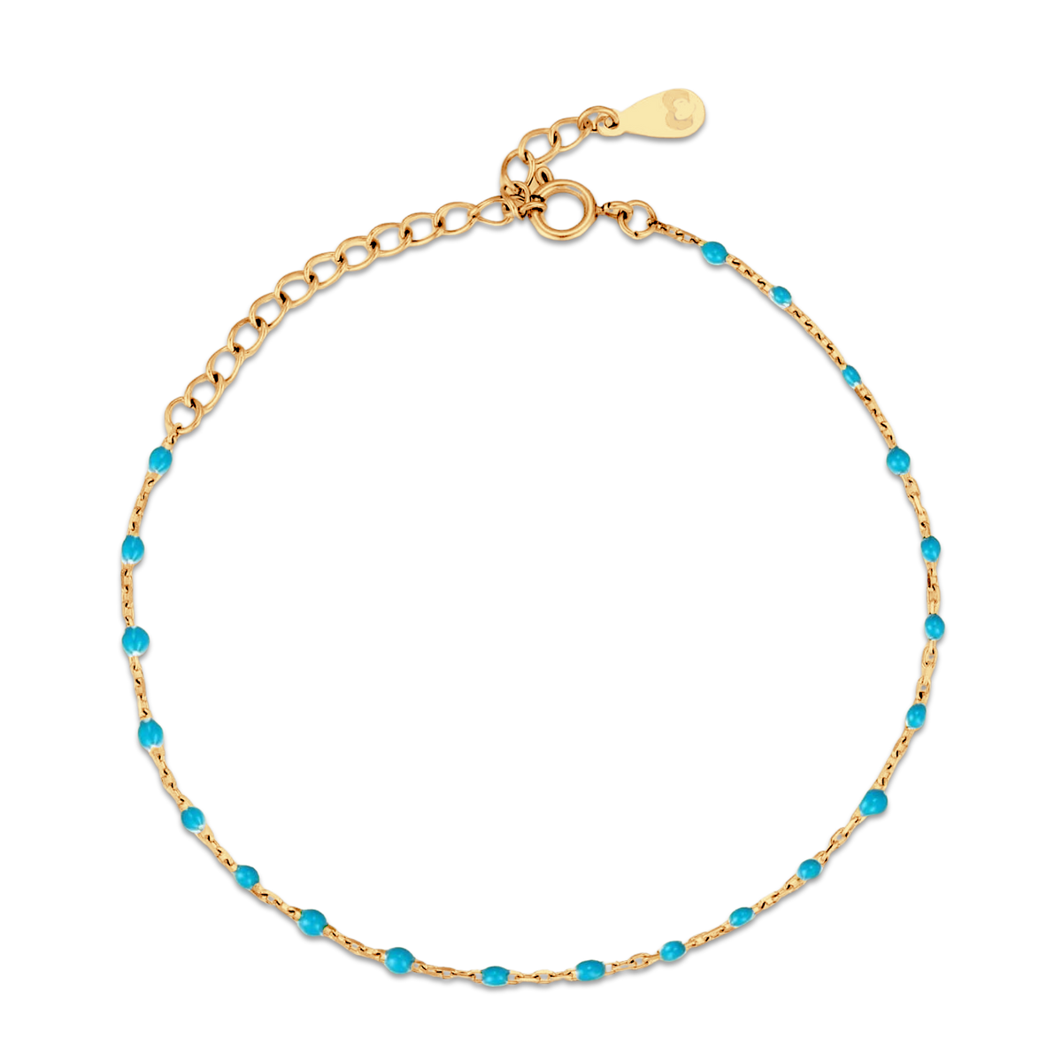 Ultramarine Blue Anklet - Milas Jewels Shop