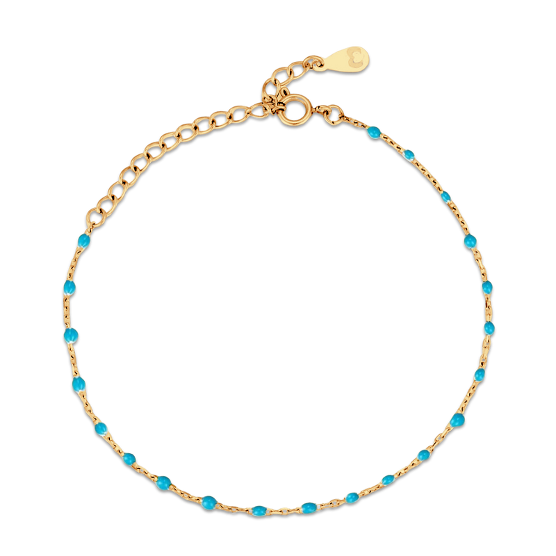 Ultramarine Blue Anklet - Milas Jewels Shop